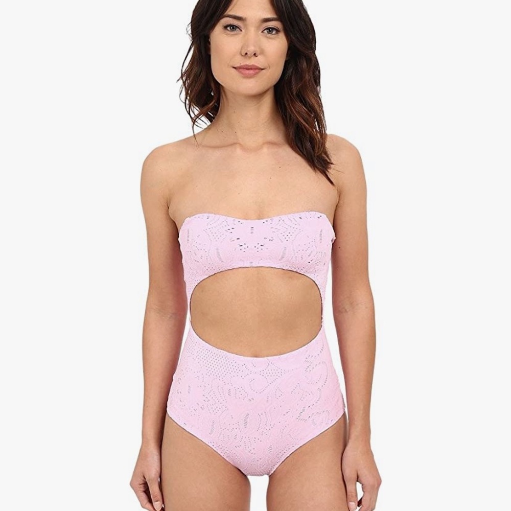 NWT LOLLI SWIM GIRLY GIRL ONE PIECE IN COTTON CANDY